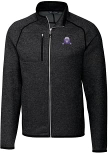 Cutter and Buck Northwestern Wildcats Mens Charcoal Mainsail Sweater Big and Tall Light Weight Jacke