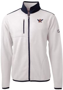 Cutter and Buck Auburn Tigers Mens White Cascade Eco Sherpa Big and Tall Light Weight Jacket
