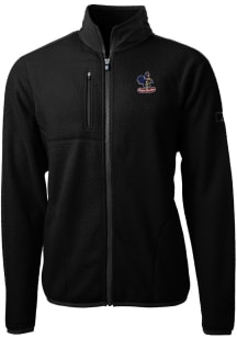 Cutter and Buck Delaware Fightin' Blue Hens Mens Black Cascade Eco Sherpa Big and Tall Light Wei..