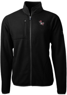 Cutter and Buck NC State Wolfpack Mens Black Cascade Eco Sherpa Big and Tall Light Weight Jacket