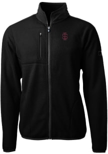 Cutter and Buck Southern Illinois Salukis Mens Black Cascade Eco Sherpa Big and Tall Light Weigh..