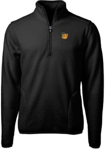 Cutter and Buck Baylor Bears Mens Black Cascade Eco Sherpa Big and Tall 1/4 Zip Pullover