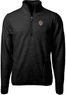 Cutter and Buck LSU Tigers Mens Black Cascade Eco Sherpa Big and Tall 1/4 Zip Pullover