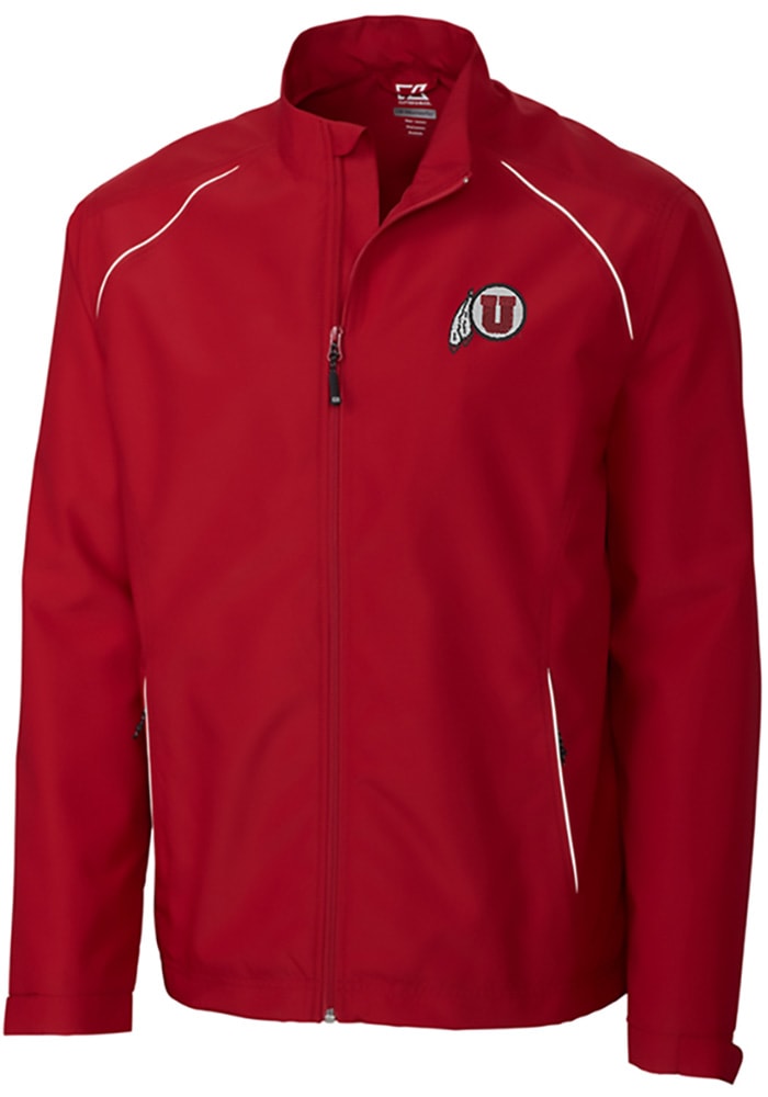 Cutter and Buck Utah Utes Mens Red Beacon Long Sleeve 1/4 Zip Pullover