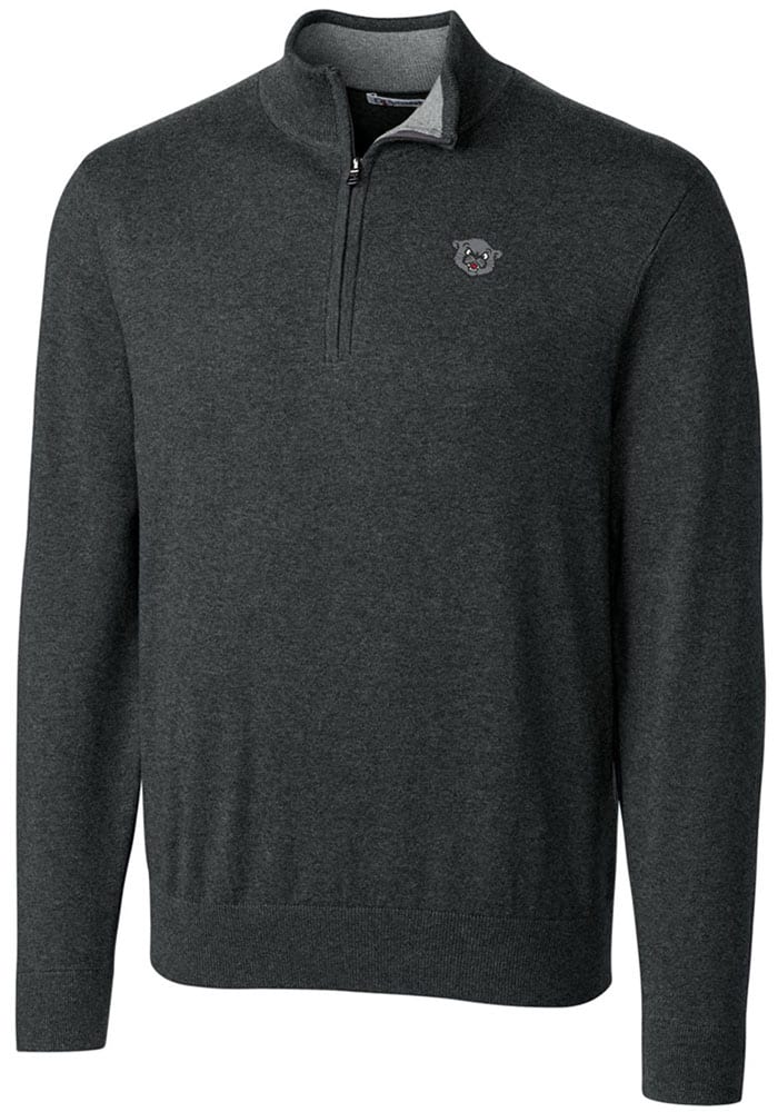 Cutter and Buck Cincinnati Bearcats Mens Charcoal Lakemont Big Tall Qtr Zip