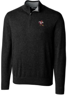 Cutter and Buck Louisville Cardinals Mens Black Lakemont Big and Tall 1/4 Zip Pullover