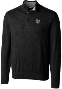 Cutter and Buck LSU Tigers Mens Black Lakemont Big and Tall 1/4 Zip Pullover