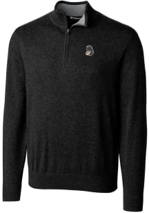 Cutter and Buck Michigan State Spartans Mens Black Lakemont Big and Tall 1/4 Zip Pullover