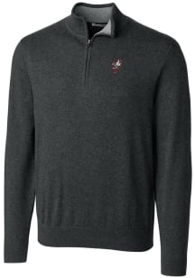 Cutter and Buck Ohio State Buckeyes Mens Charcoal Lakemont Big and Tall 1/4 Zip Pullover