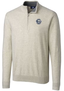 Cutter and Buck Penn State Nittany Lions Mens Oatmeal Lakemont Big and Tall 1/4 Zip Pullover