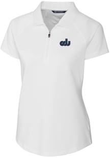 Cutter and Buck Old Dominion Monarchs Womens White Forge Short Sleeve Polo Shirt