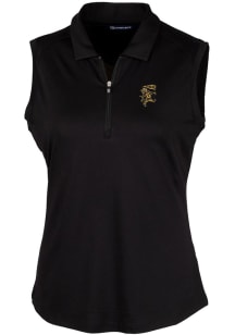 Cutter and Buck Grambling State Tigers Womens Black Forge Polo Shirt