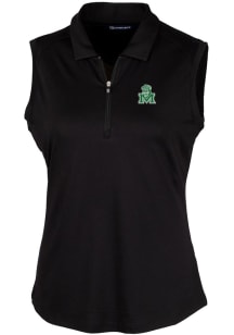 Cutter and Buck Marshall Thundering Herd Womens Black Forge Polo Shirt