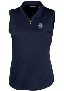 Womens Penn State Nittany Lions Navy Blue Cutter and Buck Vault Forge Polo Shirt