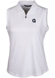 Cutter and Buck Gonzaga Bulldogs Womens White Forge Polo Shirt
