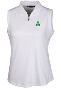 Cutter and Buck Marshall Thundering Herd Womens White Forge Polo Shirt