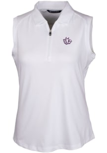 Cutter and Buck TCU Horned Frogs Womens White Forge Polo Shirt