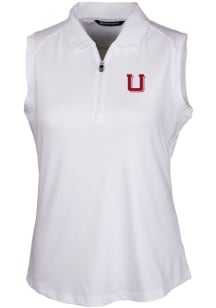 Cutter and Buck Utah Utes Womens White Forge Polo Shirt