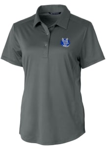 Cutter and Buck Air Force Falcons Womens Grey Vault Prospect Short Sleeve Polo Shirt