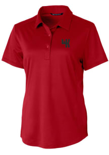 Cutter and Buck Western Kentucky Hilltoppers Womens Red Prospect Textured Short Sleeve Polo Shir..