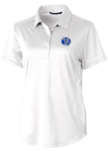 Cutter and Buck Air Force Falcons Womens White Prospect Textured Short Sleeve Polo Shirt