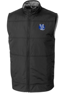 Cutter and Buck Air Force Falcons Mens Black Stealth Hybrid Quilted Sleeveless Jacket