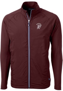 Cutter and Buck Mississippi State Bulldogs Mens Red Adapt Eco Light Weight Jacket
