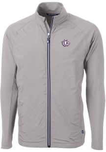 Cutter and Buck TCU Horned Frogs Mens Grey Adapt Eco Light Weight Jacket