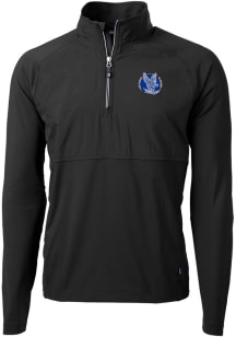 Cutter and Buck Air Force Falcons Mens Black Adapt Eco Knit Long Sleeve 1/4 Zip Pullover