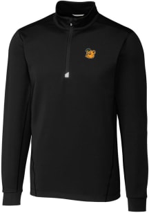 Cutter and Buck Baylor Bears Mens Black Traverse Stretch Long Sleeve 1/4 Zip Pullover