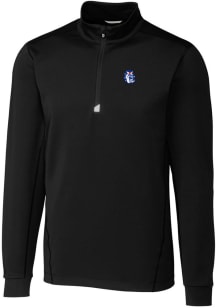 Cutter and Buck Fresno State Bulldogs Mens Black Traverse Stretch Long Sleeve 1/4 Zip Pullover