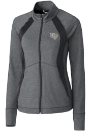 Cutter and Buck Wake Forest Demon Deacons Womens Grey Shoreline 1/4 Zip Pullover
