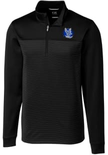 Cutter and Buck Air Force Falcons Mens Black Traverse Stripe Stretch Long Sleeve 1/4 Zip Pullove..