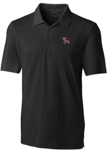 Cutter and Buck Clemson Tigers Mens Black Forge Short Sleeve Polo
