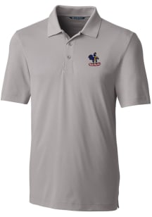 Cutter and Buck Delaware Fightin' Blue Hens Mens Grey Forge Short Sleeve Polo