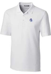 Cutter and Buck Fresno State Bulldogs Mens White Forge Short Sleeve Polo