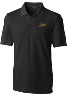 Cutter and Buck George Mason University Mens Black Forge Short Sleeve Polo