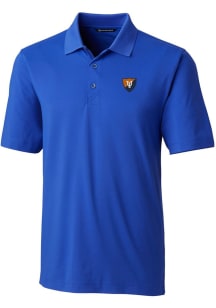 Cutter and Buck Illinois Fighting Illini Mens Blue Forge Short Sleeve Polo