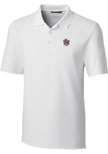 Cutter and Buck LSU Tigers Mens White Forge Short Sleeve Polo