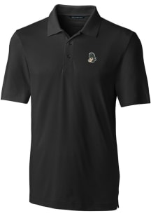 Cutter and Buck Michigan State Spartans Mens Black Forge Short Sleeve Polo