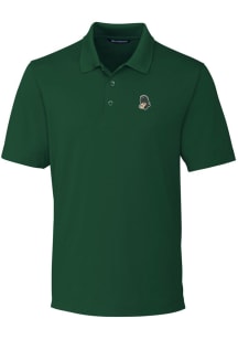 Cutter and Buck Michigan State Spartans Mens Green Forge Short Sleeve Polo