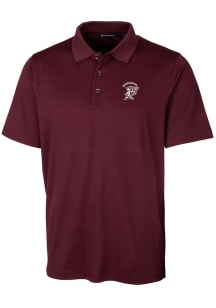 Cutter and Buck Mississippi State Bulldogs Mens Maroon Vault Forge Short Sleeve Polo