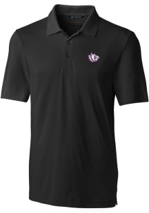 Cutter and Buck TCU Horned Frogs Mens Black Forge Short Sleeve Polo