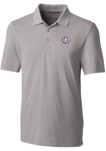 Cutter and Buck TCU Horned Frogs Mens Grey Forge Short Sleeve Polo