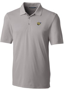 Cutter and Buck West Virginia Mountaineers Mens Grey Forge Short Sleeve Polo