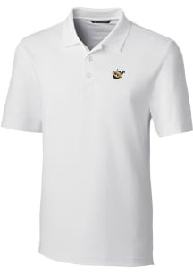 Cutter and Buck West Virginia Mountaineers Mens White Forge Short Sleeve Polo