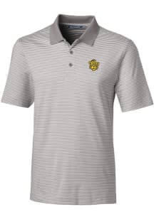 Cutter and Buck Missouri Tigers Mens Grey Forge Tonal Stripe Short Sleeve Polo