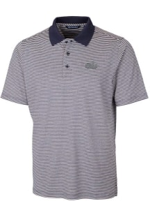 Cutter and Buck Old Dominion Monarchs Mens Navy Blue Forge Tonal Stripe Short Sleeve Polo