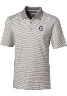 Cutter and Buck Penn State Nittany Lions Mens Grey Forge Tonal Stripe Short Sleeve Polo