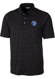 Cutter and Buck Air Force Falcons Mens Black Advantage Space Dye Short Sleeve Polo